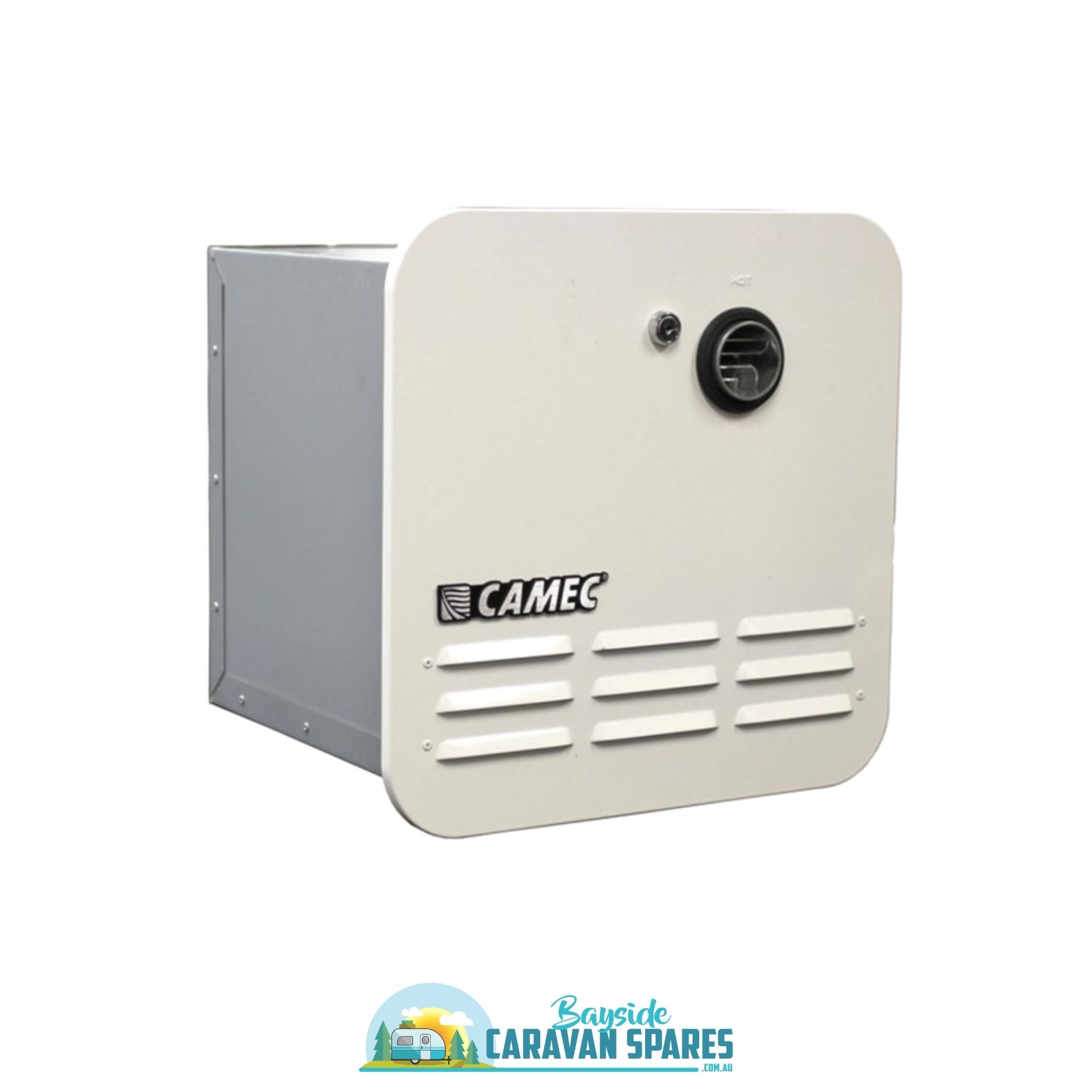 Camec 13 kW Instant Gas Hot Water Heater - White - Bayside Caravan Spares