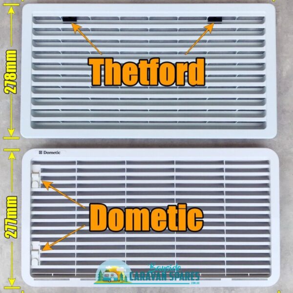 Klevacool™ Fridge Fan Mod Kit for LARGE Dometic Vents (Approx 520mm x